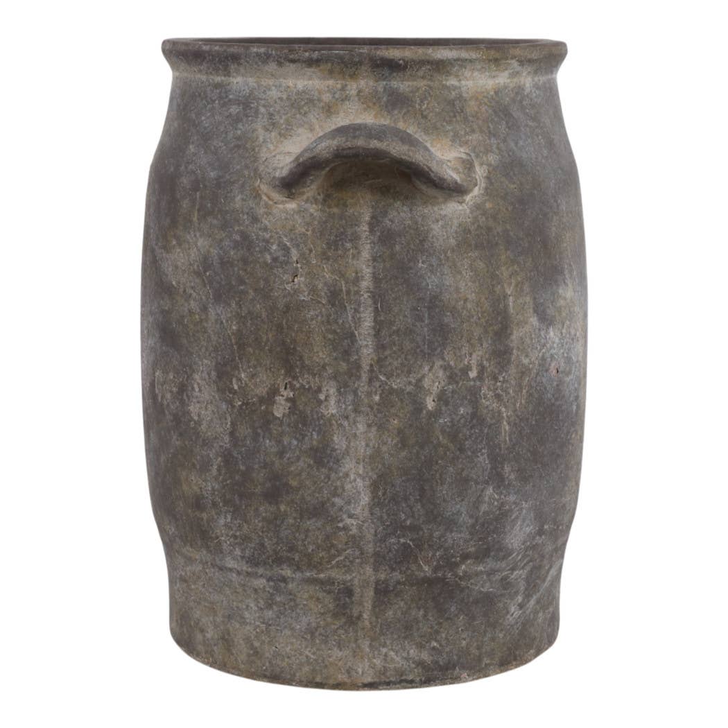 Decorative Vase - Brown Terracotta Textured Tall, 12 in.