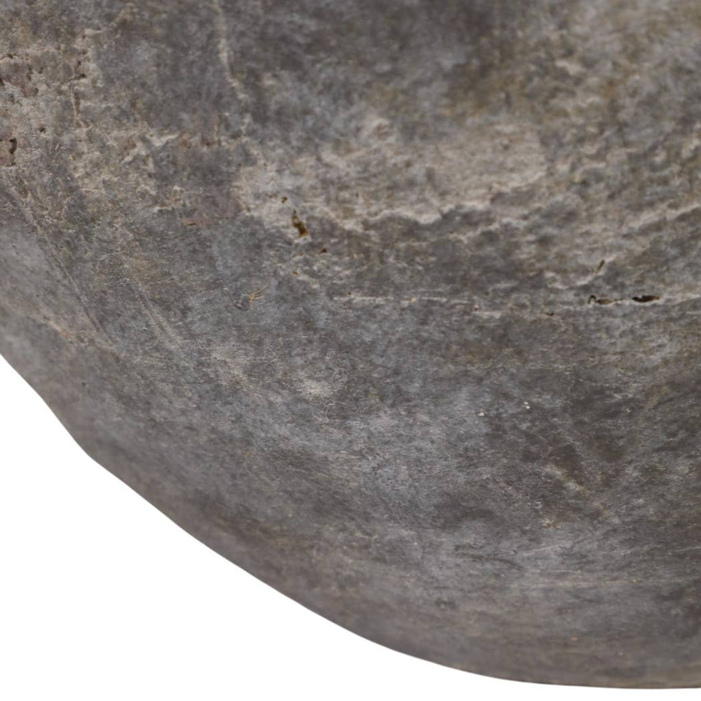 Decorative Vase - Grey Terracotta Jar with Multi Handles, 15 in.