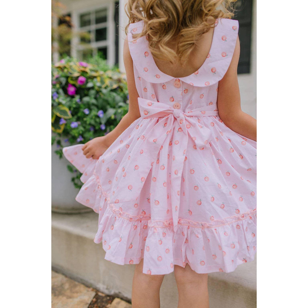 Lara Poplin Dress in Peach of my Heart