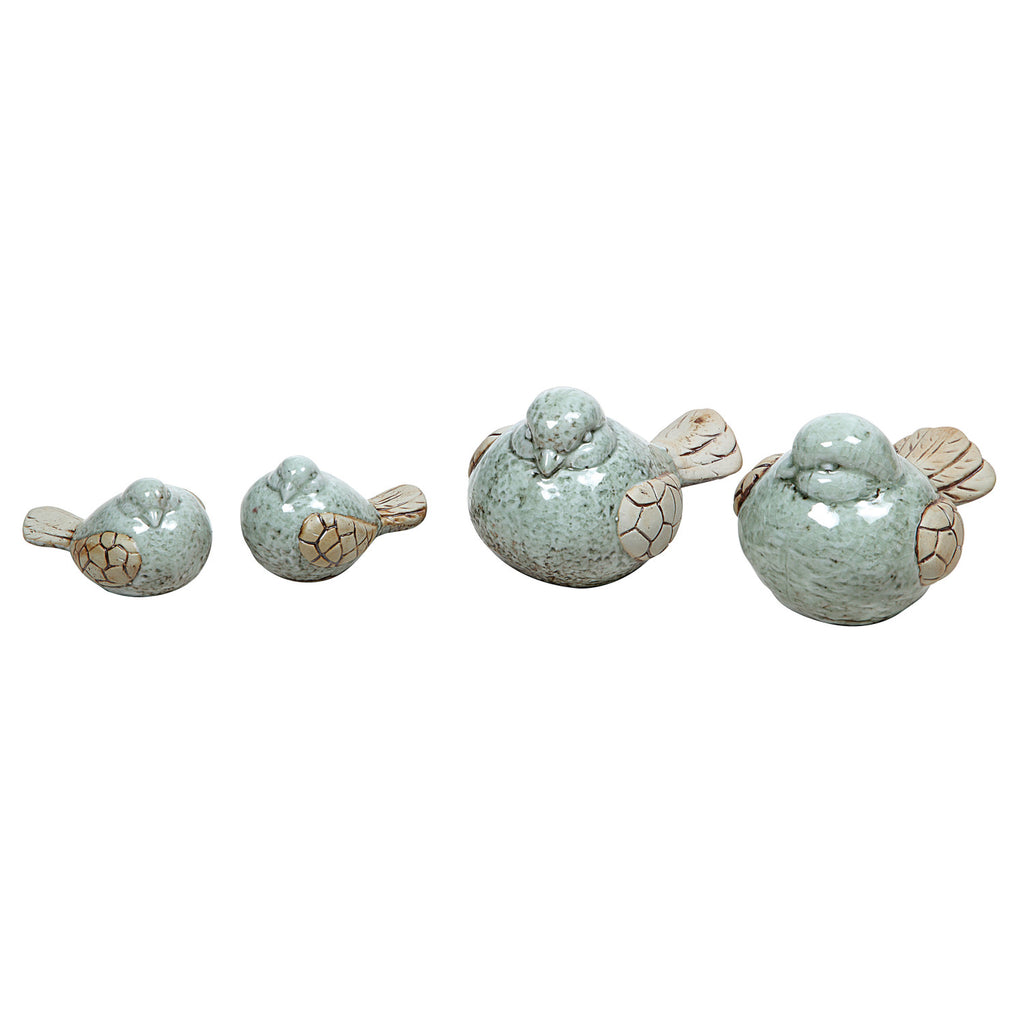 Aqua Glazed Stoneware Bird – 4 Styles