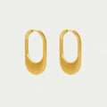 Crosby Hinged Huggie Hoops - Gold