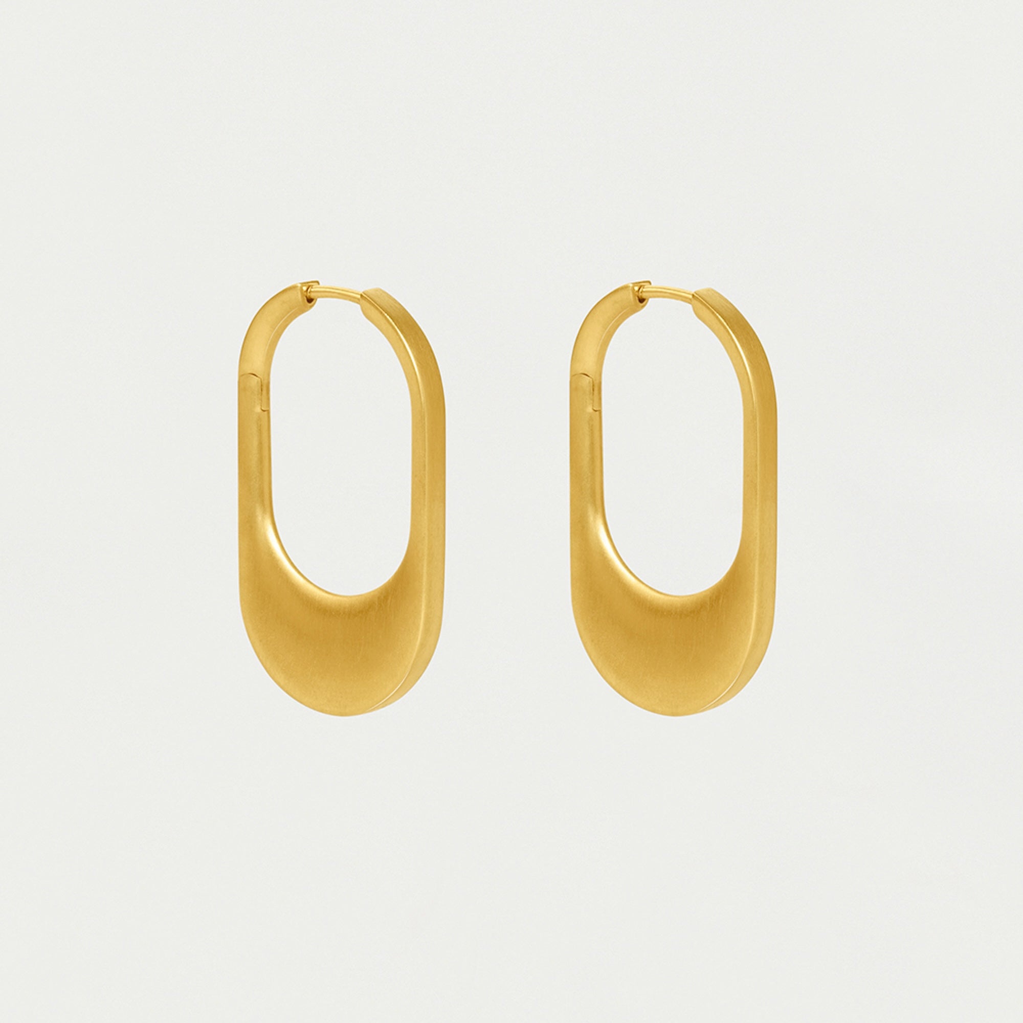 Crosby Hinged Huggie Hoops - Gold