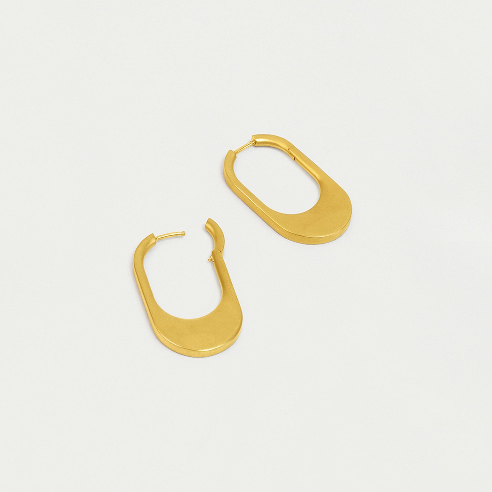 Crosby Hinged Huggie Hoops - Gold