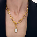 Mercer Statement Collar - Gold - Iridescent Pearl