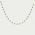 Orsay Charm Necklace - Gold - Black Onyx