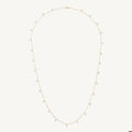 Orsay Lariat Necklace- Gold - White Topaz CZ