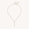 GIA LARIAT - White CZ - Gold