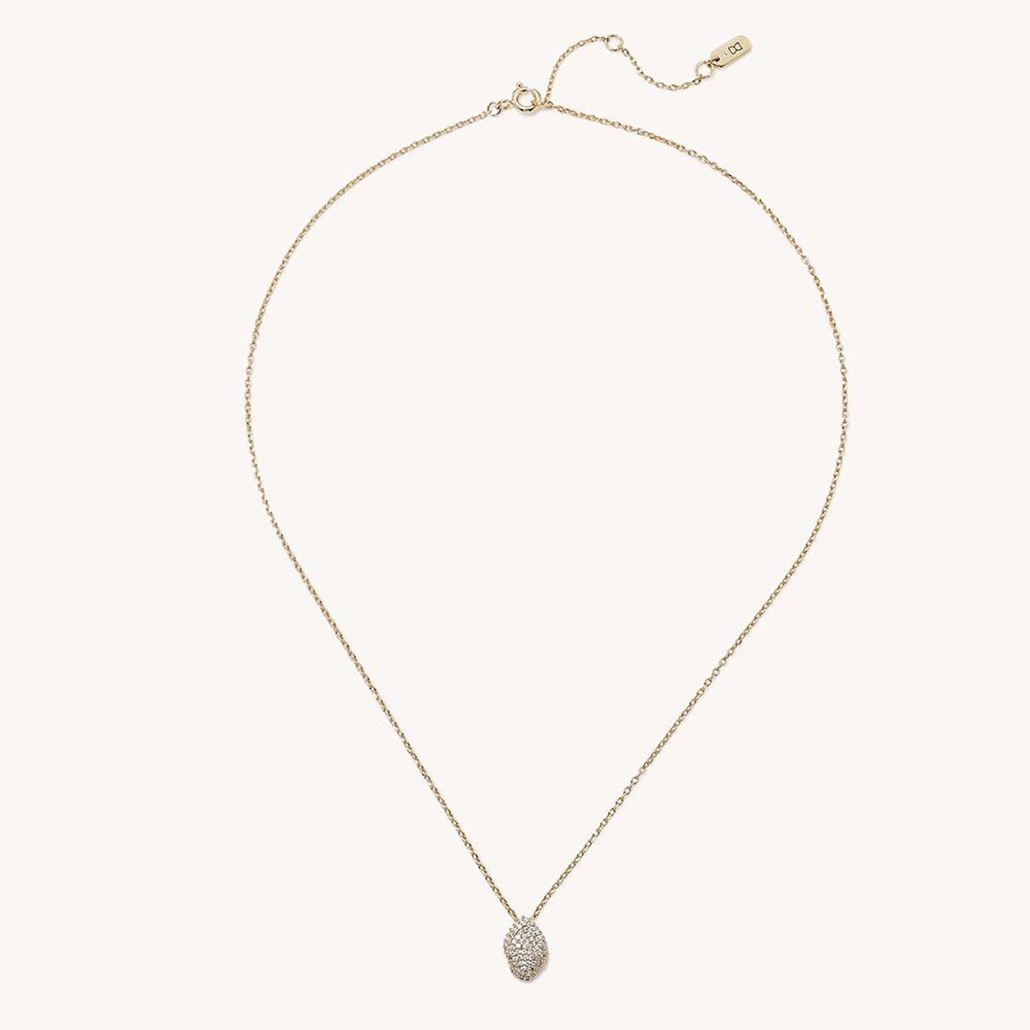 CHARLOTTE PENDANT - White CZ - Gold