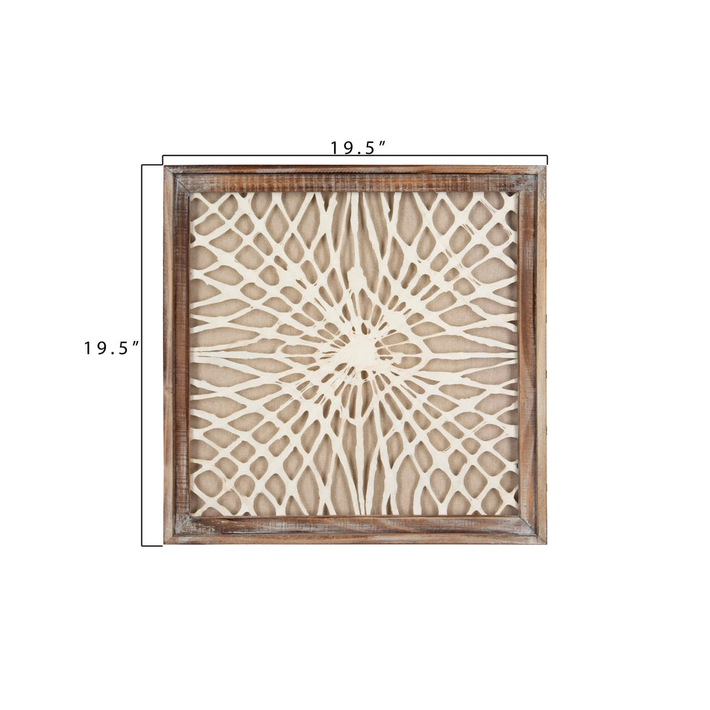 Framed Handmade Paper Wall Decor, 3 Styles