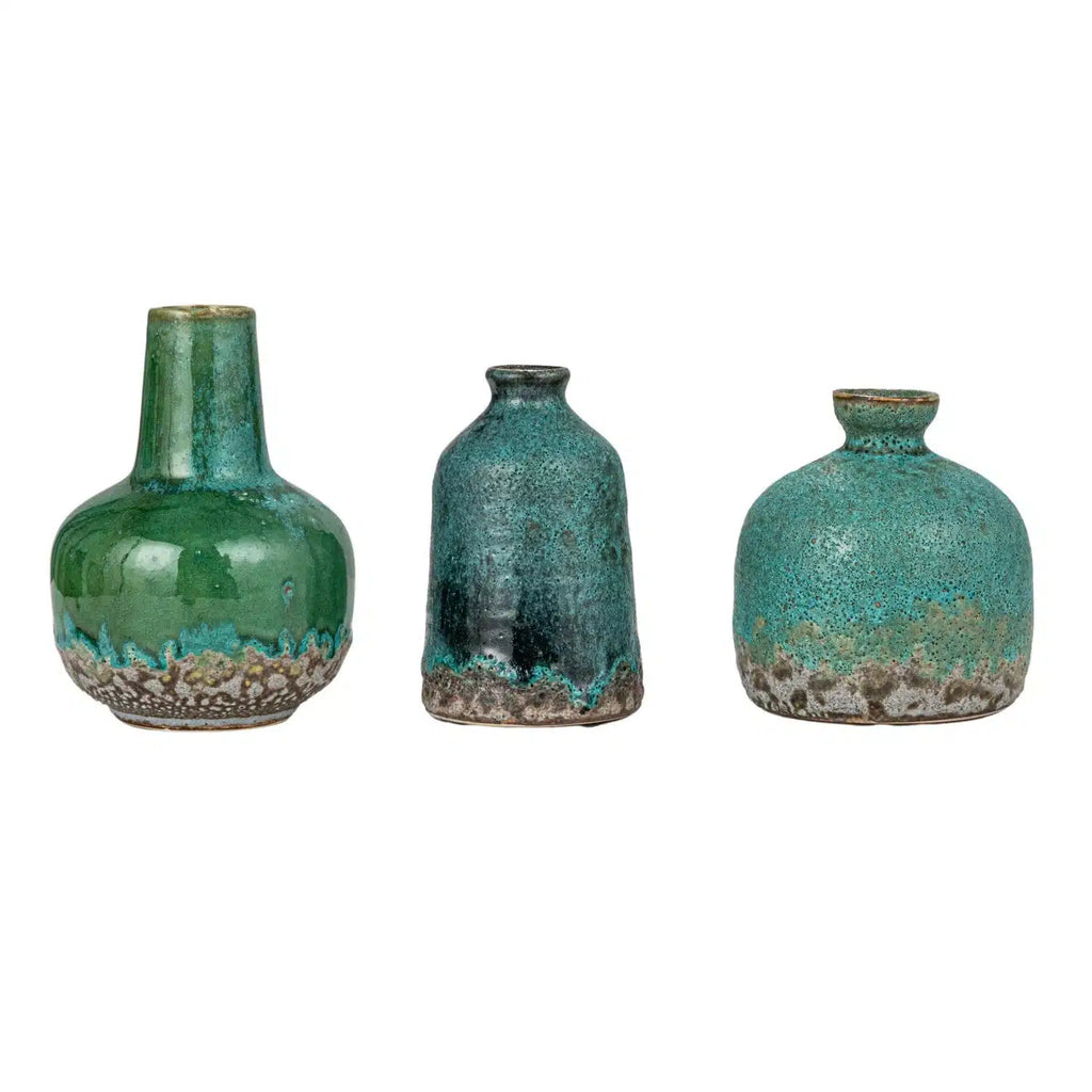 Stoneware Vases, Set of 3