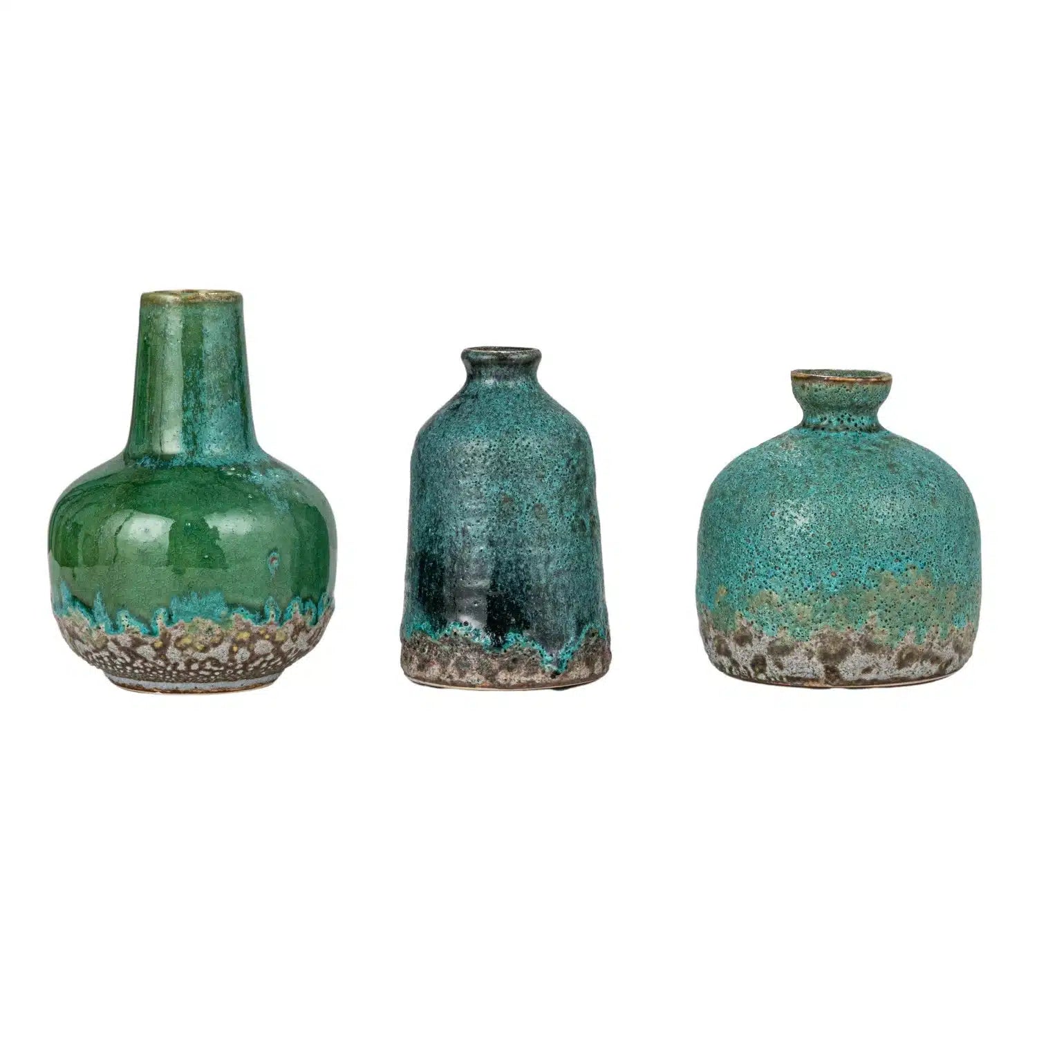 Stoneware Vases, Set of 3