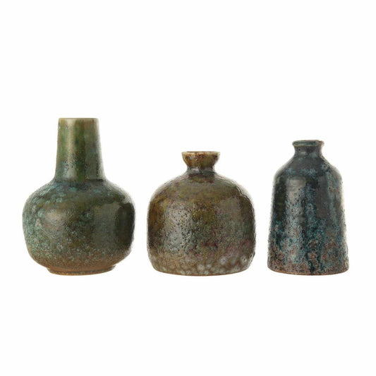 Stoneware Vases, Set of 3