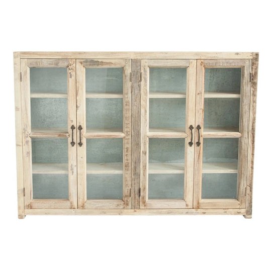 Reclaimed Wood with Metal Back Cabinet