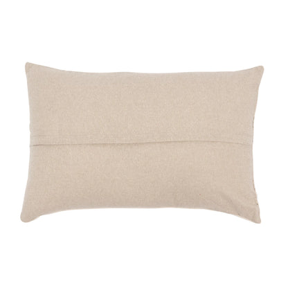 Cotton Distressed Print Lumbar Pillow