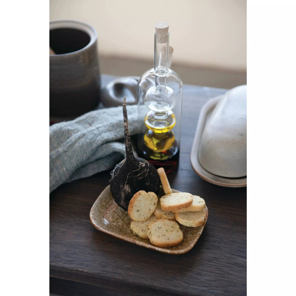 Glass Oil and Vinegar Cruet with Cork Stoppers | Bridal Shower Sydnee Allen and Richard Busby