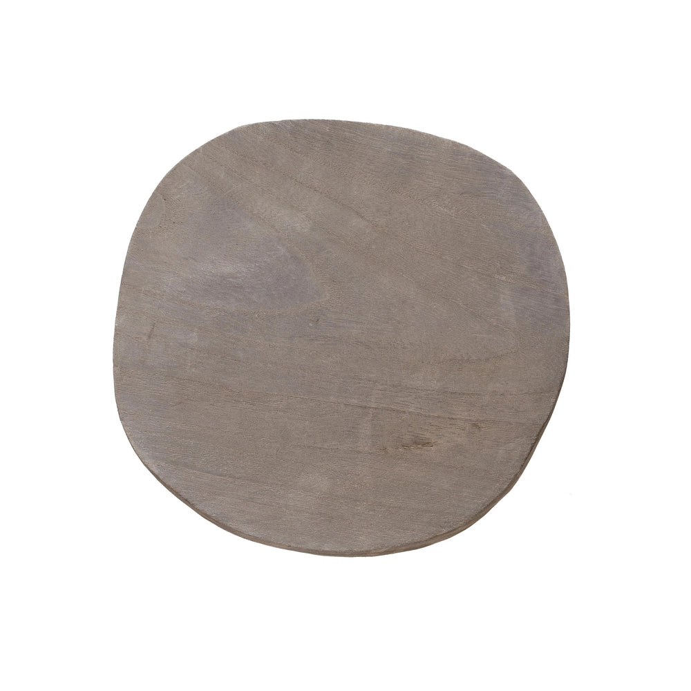Paulownia Wood Pedestal with Grey Wash