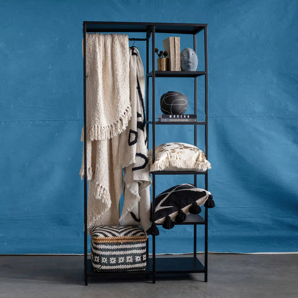 Metal Shelf with Shelves & Rod