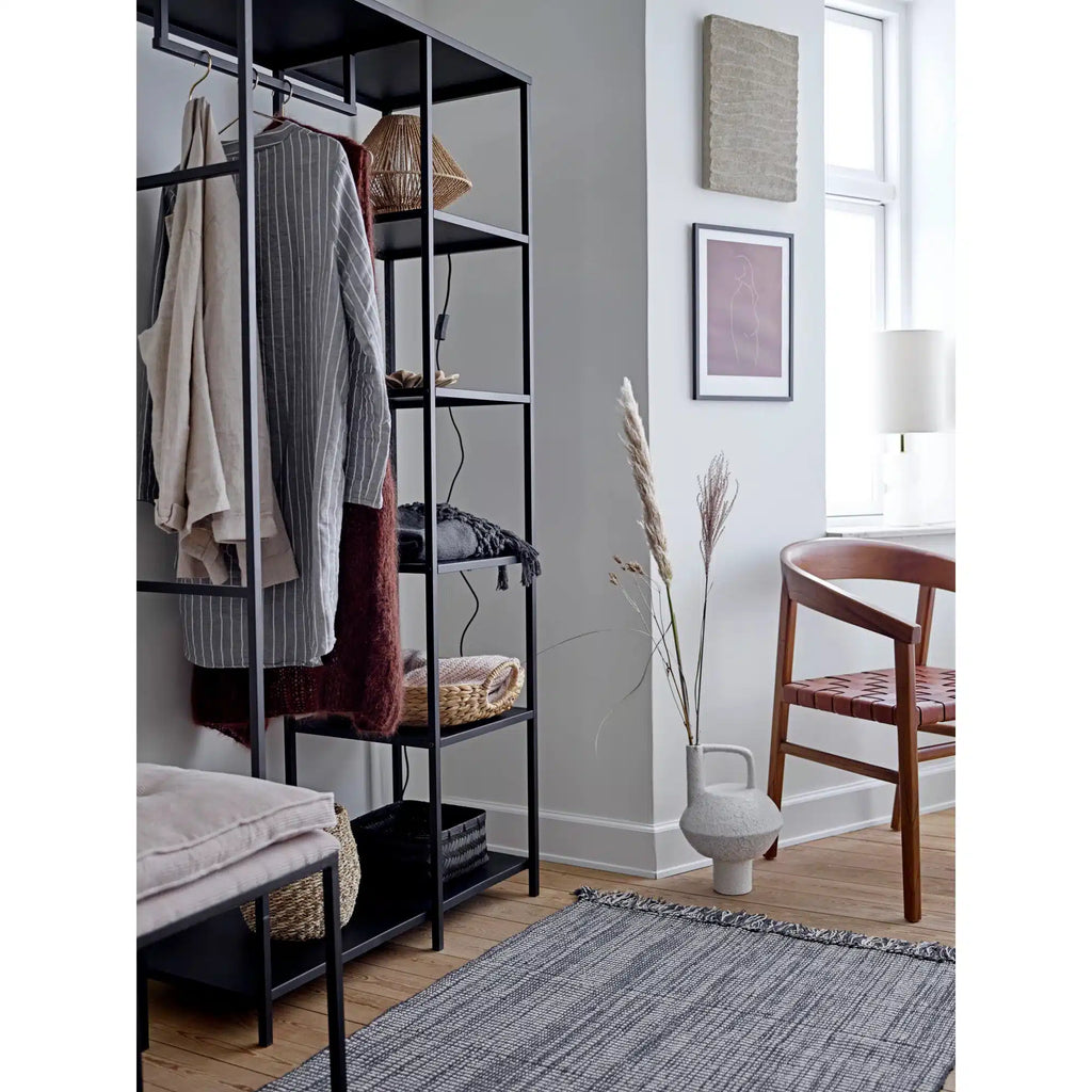 Metal Shelf with Shelves & Rod