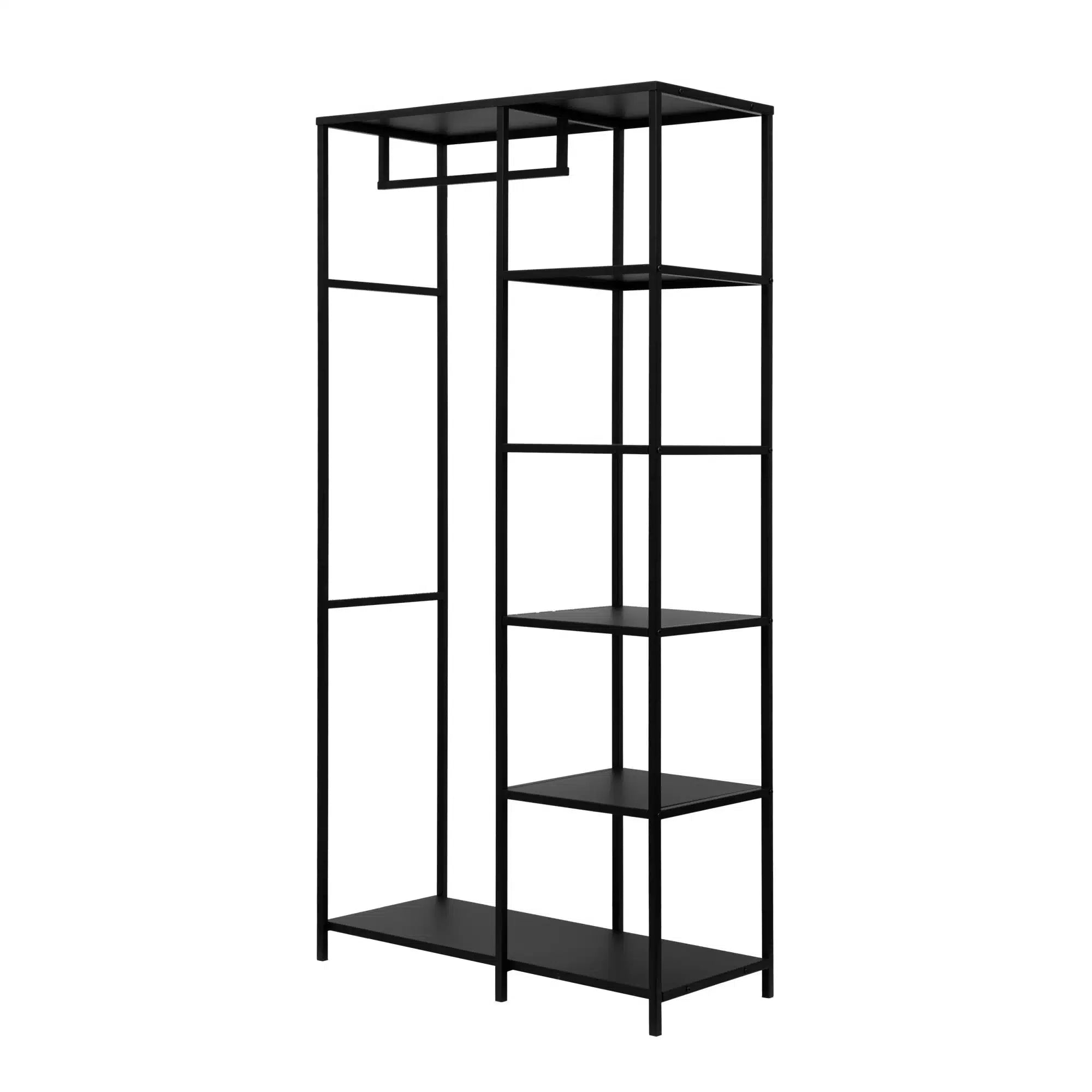 Metal Shelf with Shelves & Rod