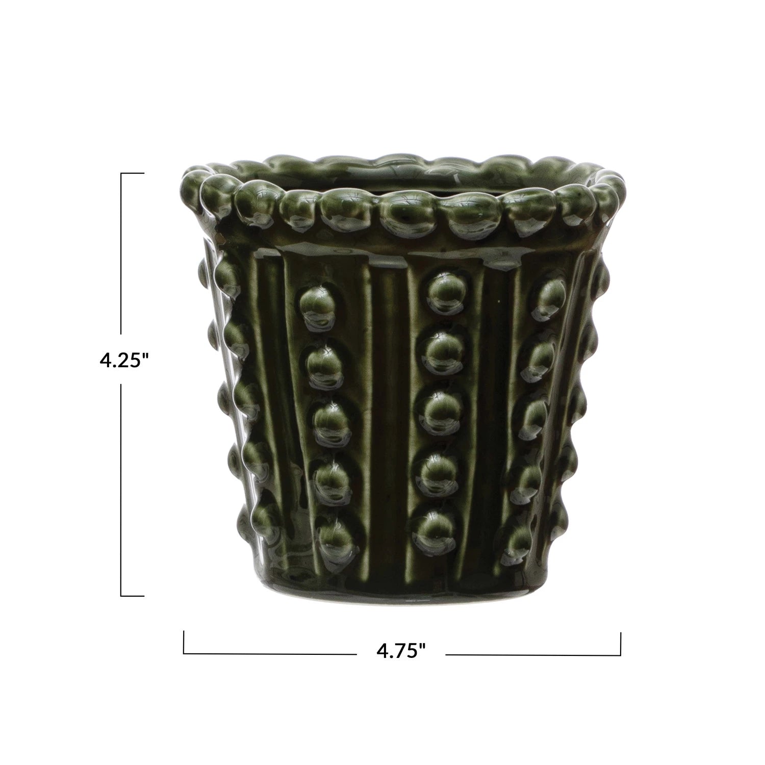 Stoneware Hobnail Planter