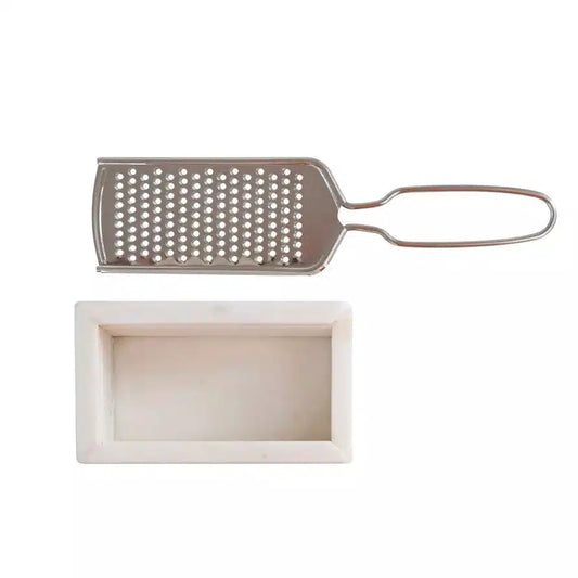 Marble and Stainless Steel Grater | Bridal Shower Paige Estes & Levi Harville