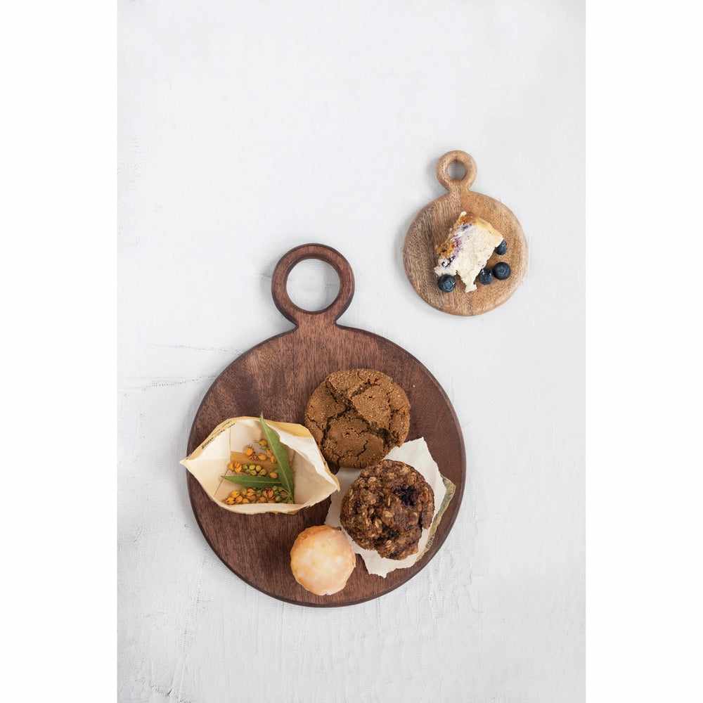 Mango Wood Cheese/Cutting Board with Handle | Housewarming Grant & Madi Murphree