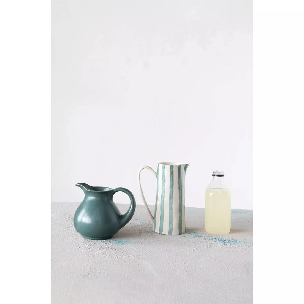 Stoneware Pitcher, Reactive Glaze