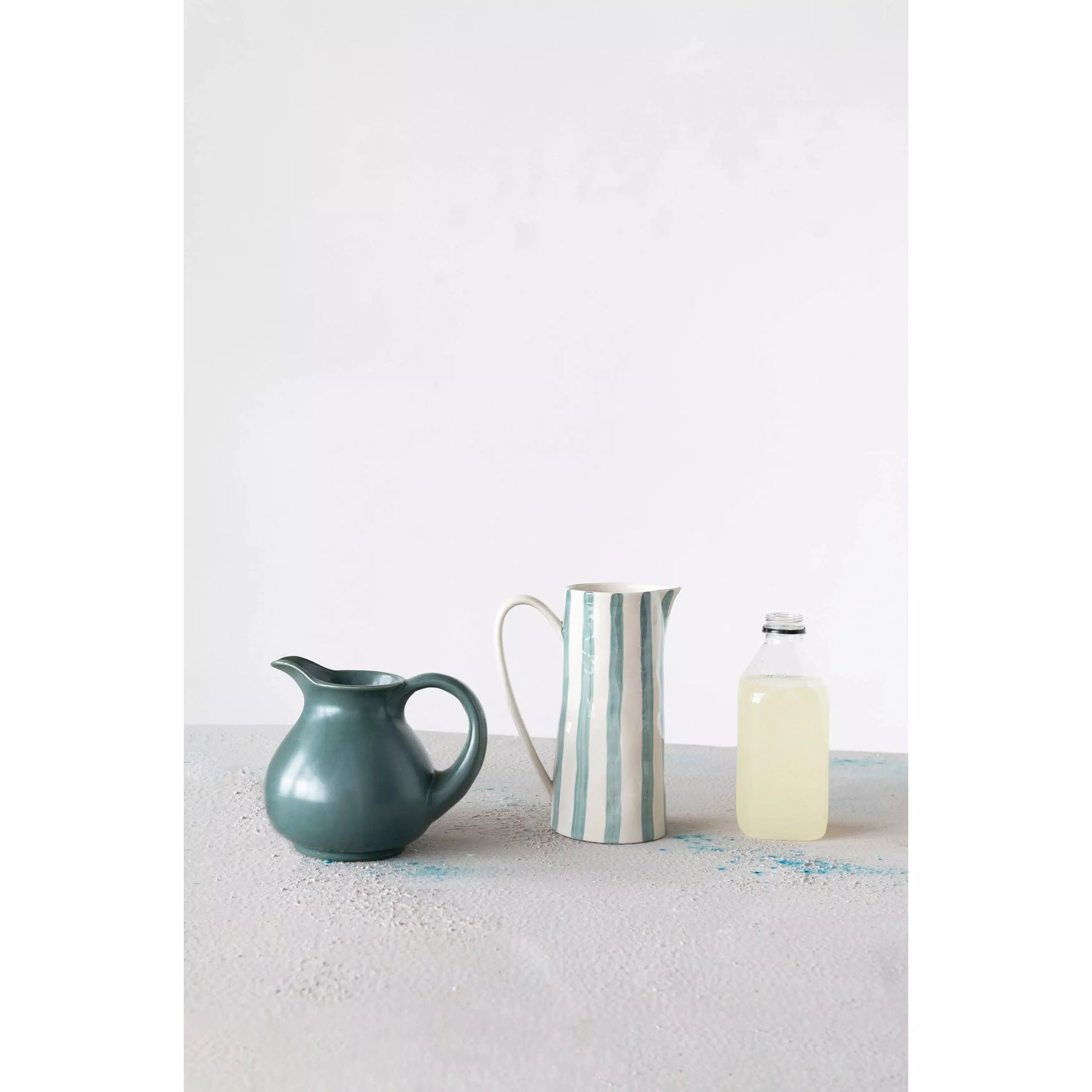 Stoneware Pitcher, Reactive Glaze
