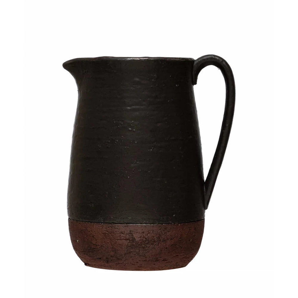 Stoneware Pitcher, Black