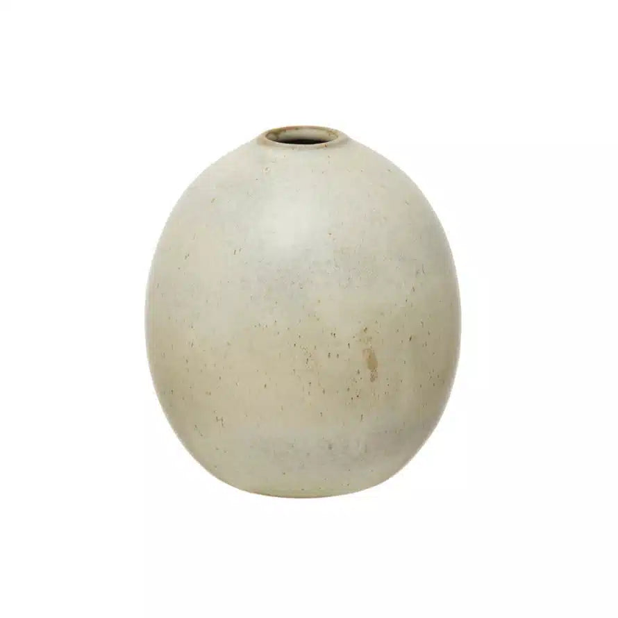 Stoneware Vase, Reactive Glaze