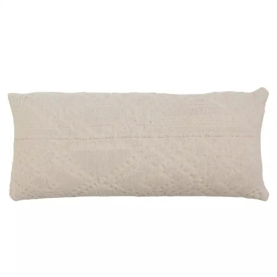 Woven Cotton Jacquard Lumbar Pillow