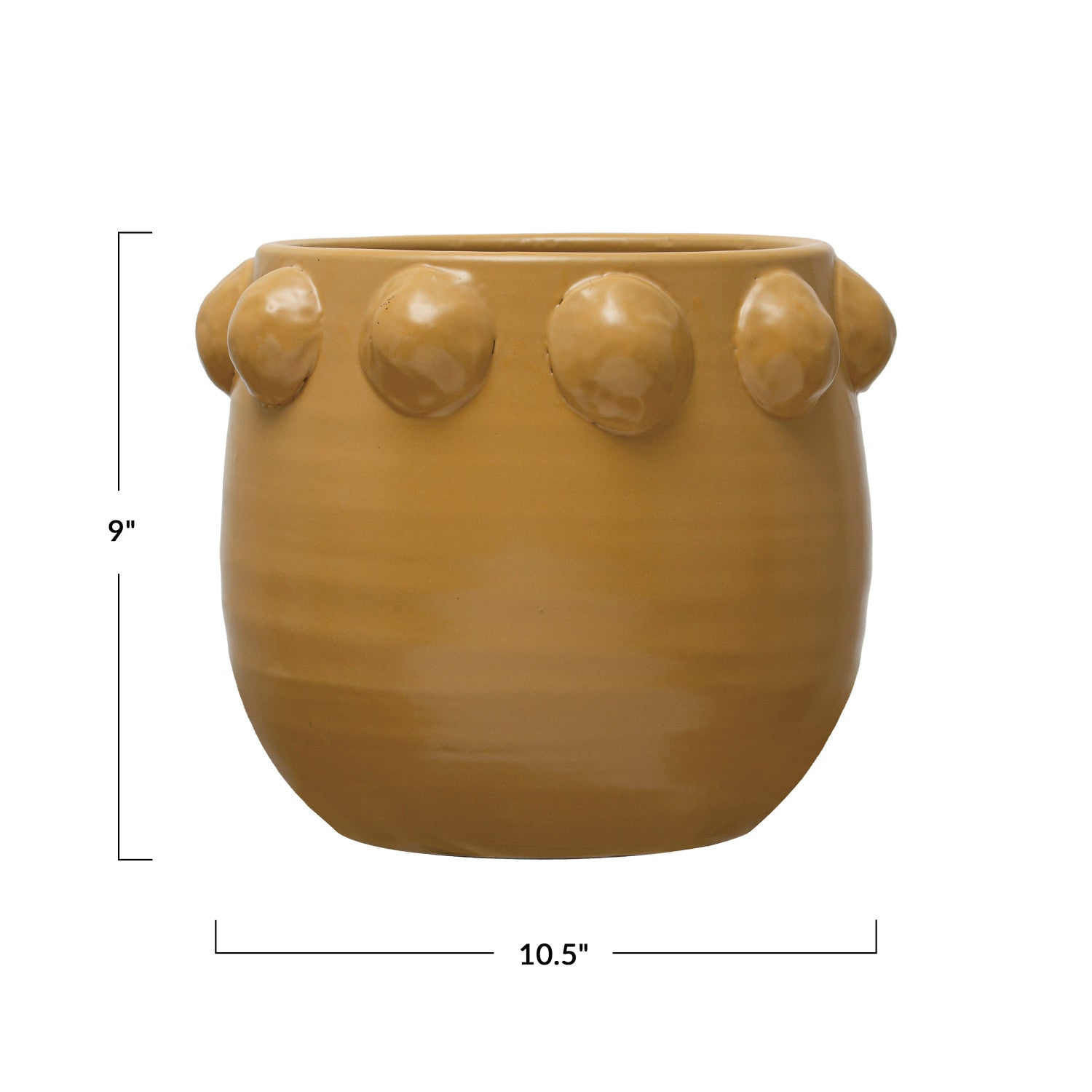 Terra-cotta Planter w/ Raised Dots