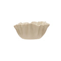 Stoneware Fluted Bowl, White