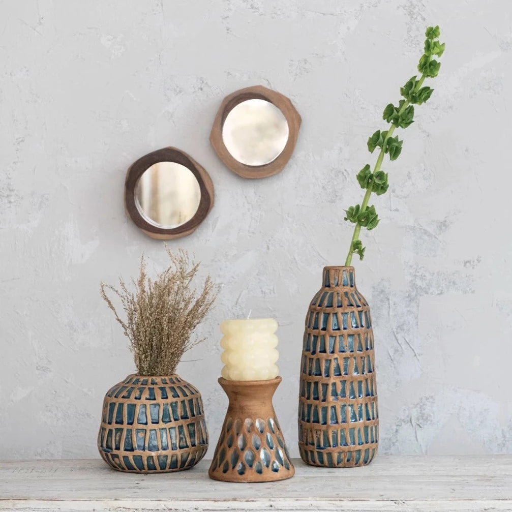 Debossed Terra-cotta Vase