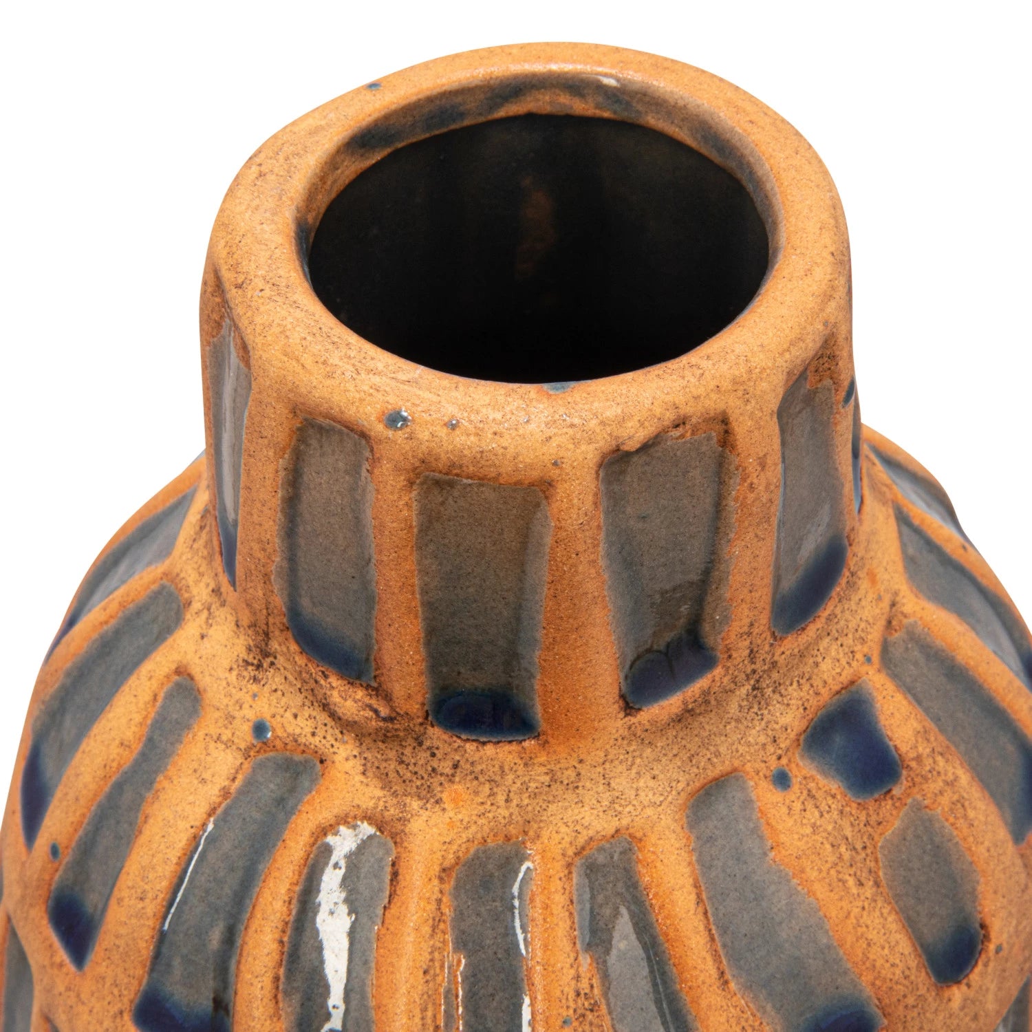 Debossed Terra-cotta Vase