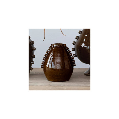 Terra-cotta Vase w/ Hobnails