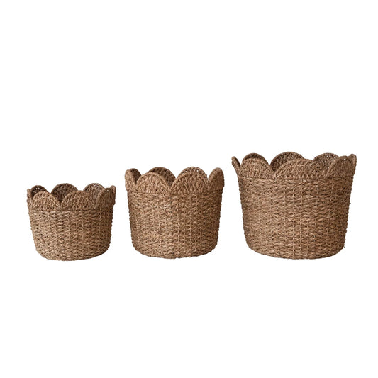 Scalloped Edge Baskets