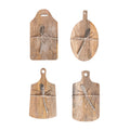 Mango Wood Cheese/Cutting Board w/ Handle & Canape Knife, 4 Styles, Set of 2 | Bridal Shower Maelynn McKinney & Harrison Lee