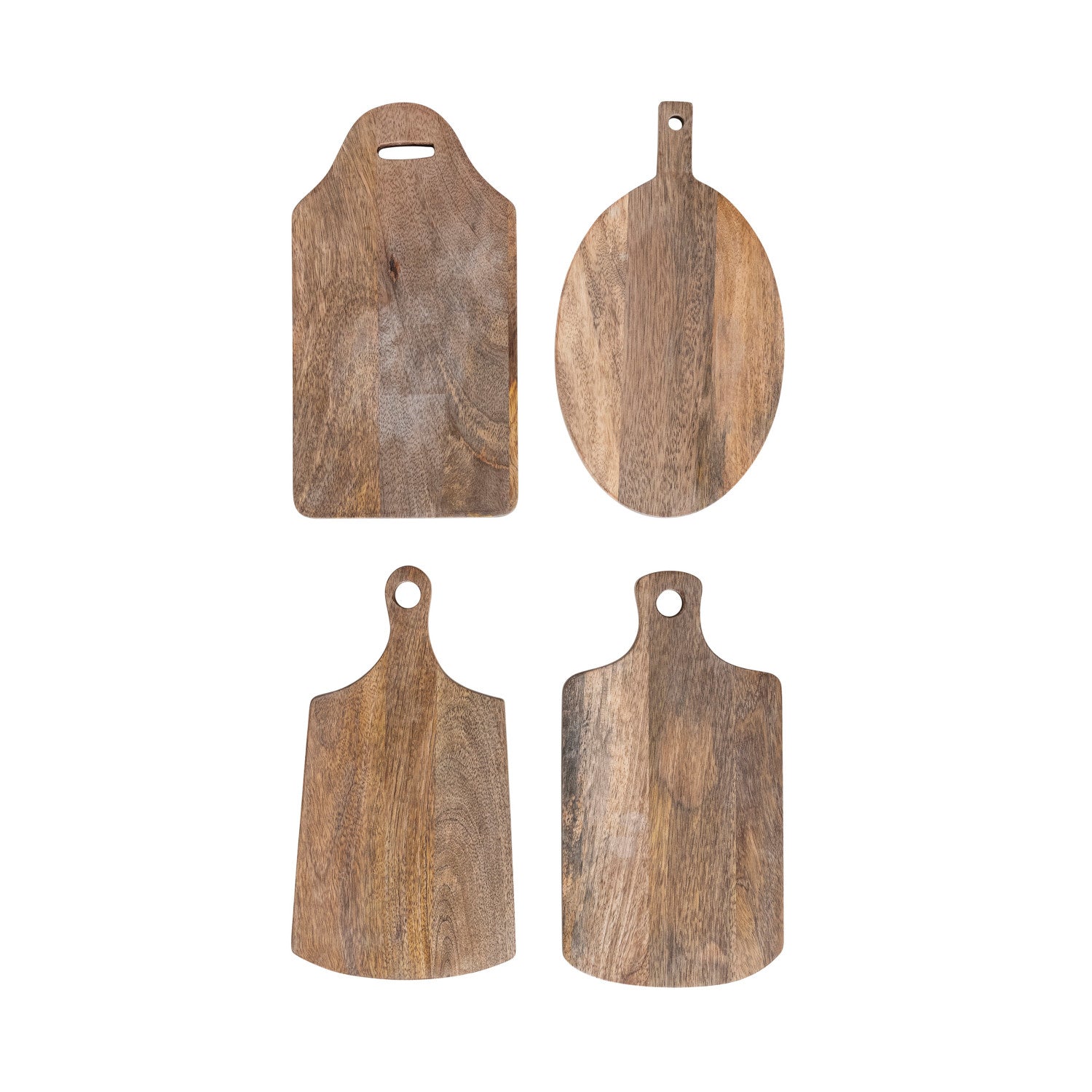 Mango Wood Cheese/Cutting Board w/ Handle & Canape Knife, 4 Styles, Set of 2 | Bridal Shower Maelynn McKinney & Harrison Lee
