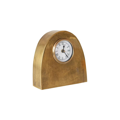 Arched Metal Mantle Clock