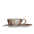 Stoneware Teacup w/ Leaf Shaped Saucer | Bridal Shower Lexi Hutchins & Kain Yates