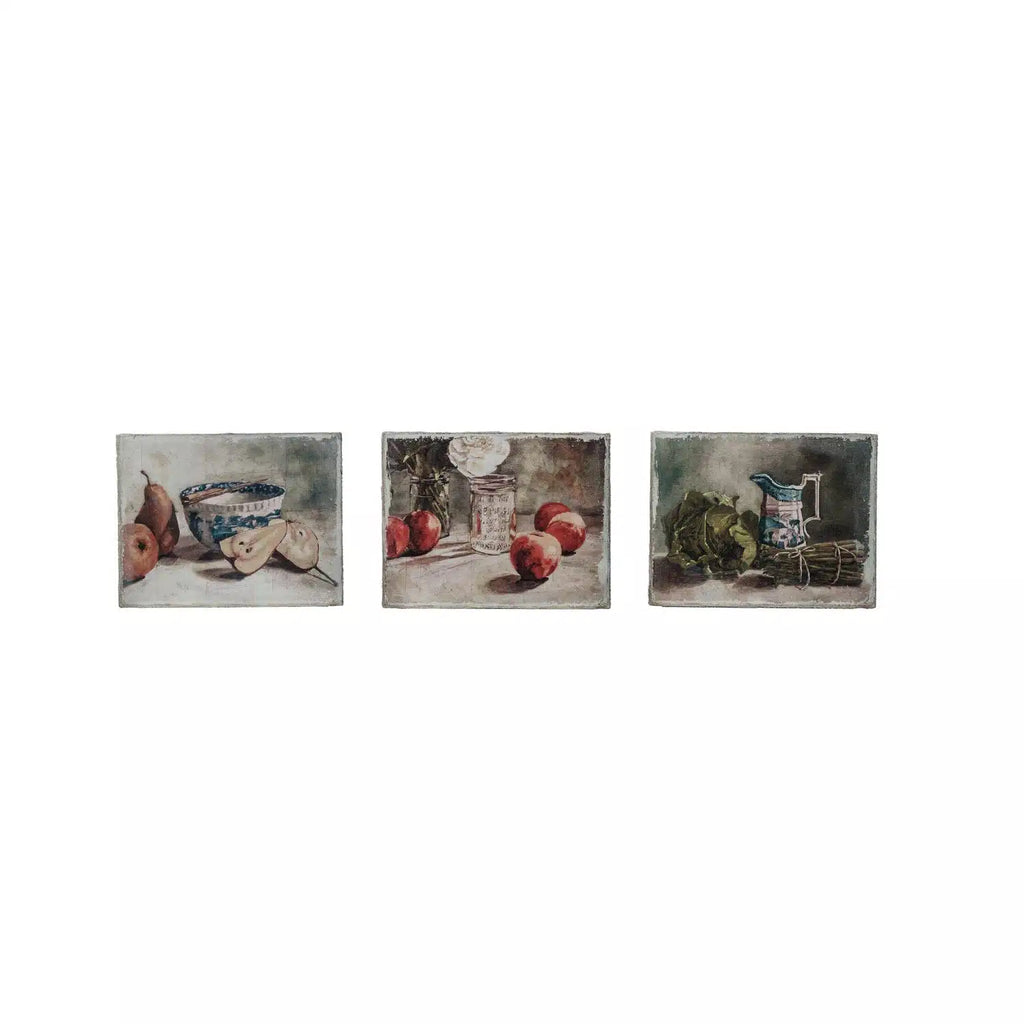 Canvas Wall Decor w/ Still Life, 3 Styles