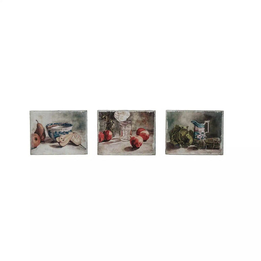 Canvas Wall Décor w/ Still Life, 3 Styles