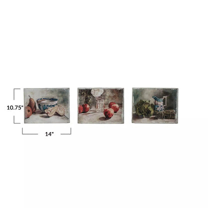 Canvas Wall Décor w/ Still Life, 3 Styles