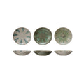 Hand-Painted Stoneware Low Bowl, 3 Styles