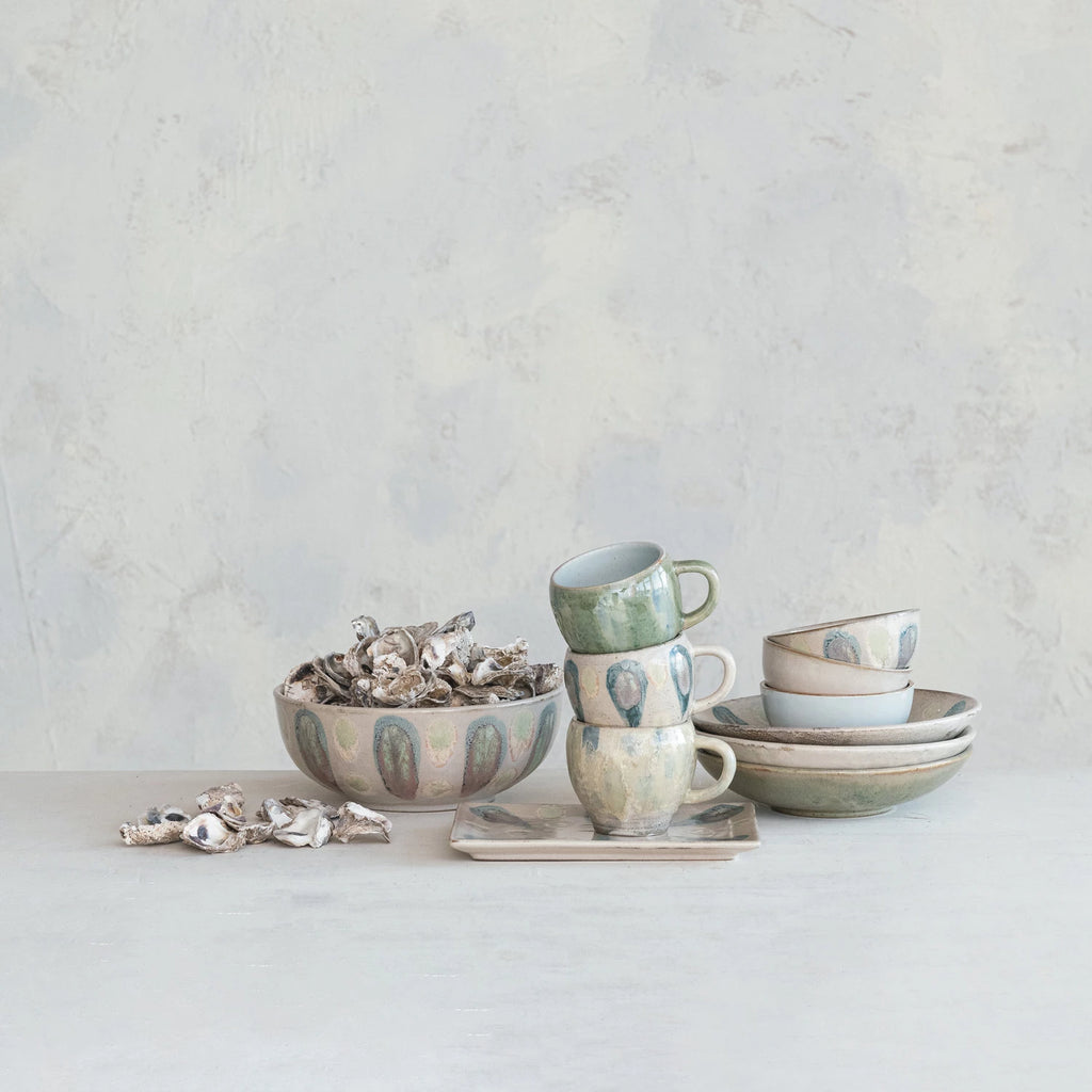 Hand-Painted Stoneware Platter