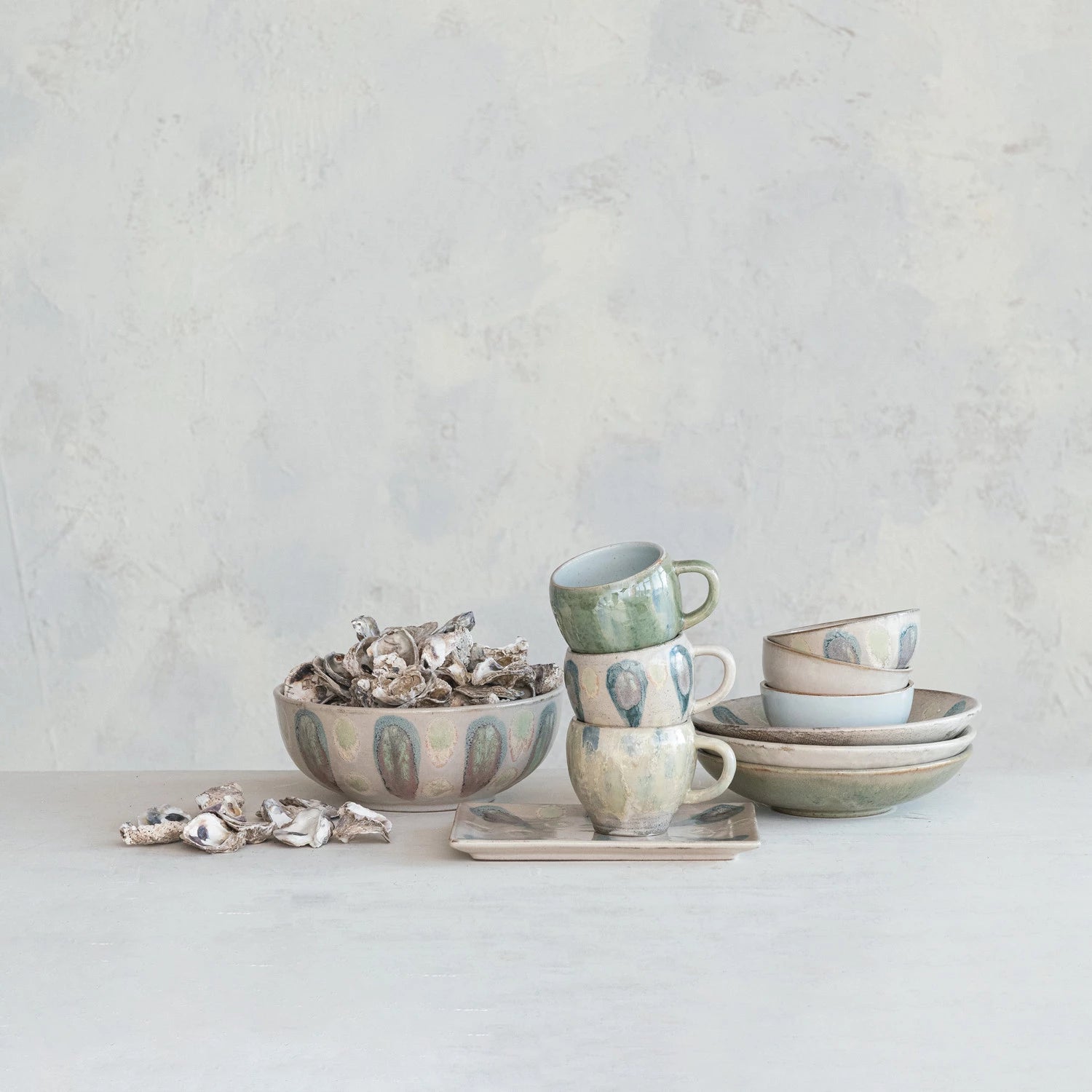 Hand-Painted Stoneware Platter