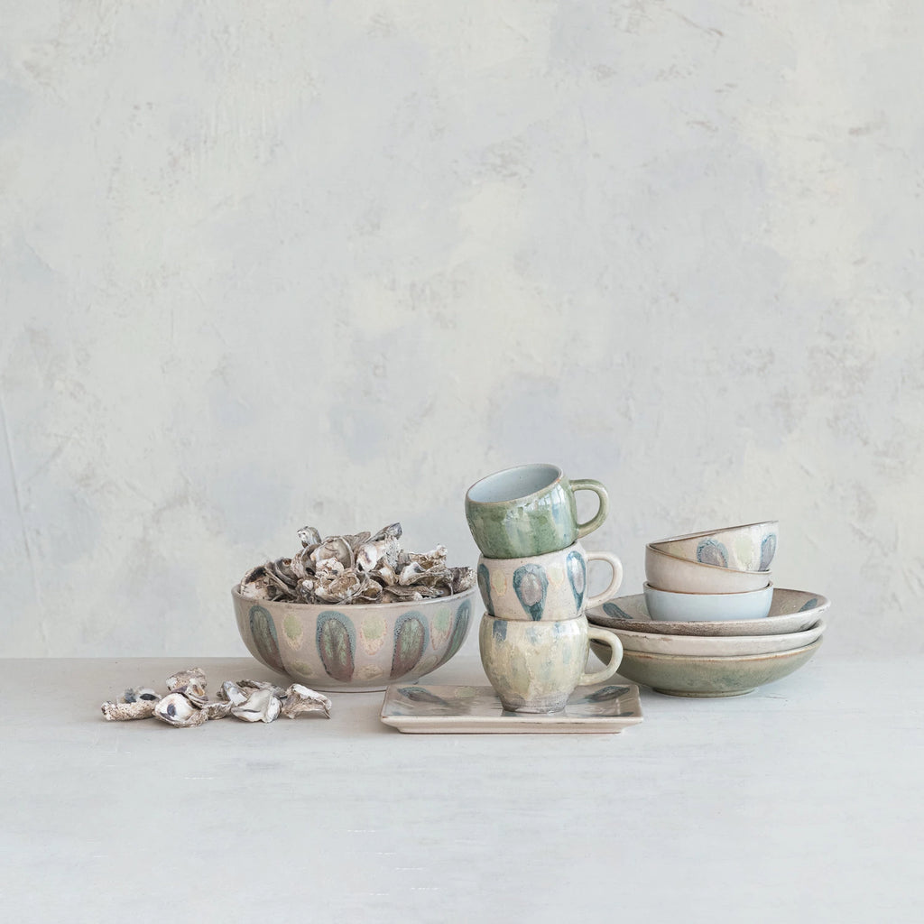 Hand-Painted Stoneware Bowls