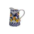 1-1/2 Quart Hand-Painted Stoneware Pitcher (Each One Will Vary)