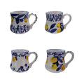 16 oz. Hand-Painted Stoneware Mug, 4 Styles (Each Will Vary)